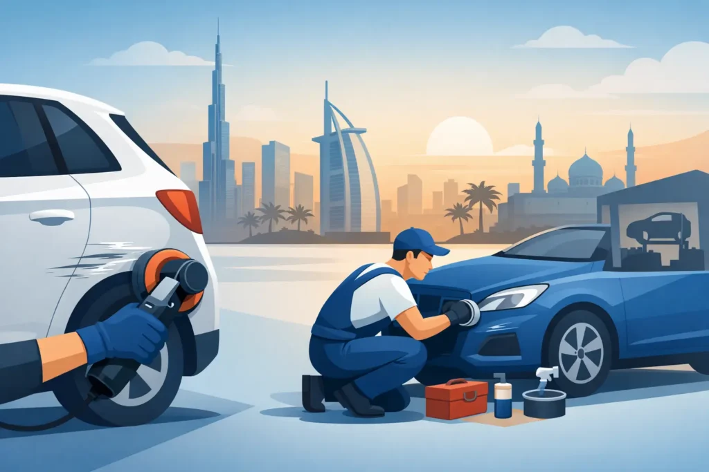 Car Scratch Repair Cost in Dubai and Sharjah