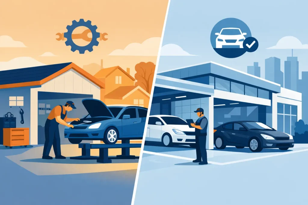 Independent Garage vs Dealership Service